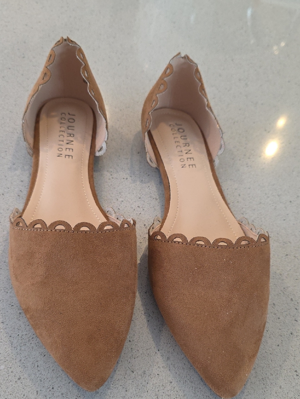 Journee Collection Tan Flats